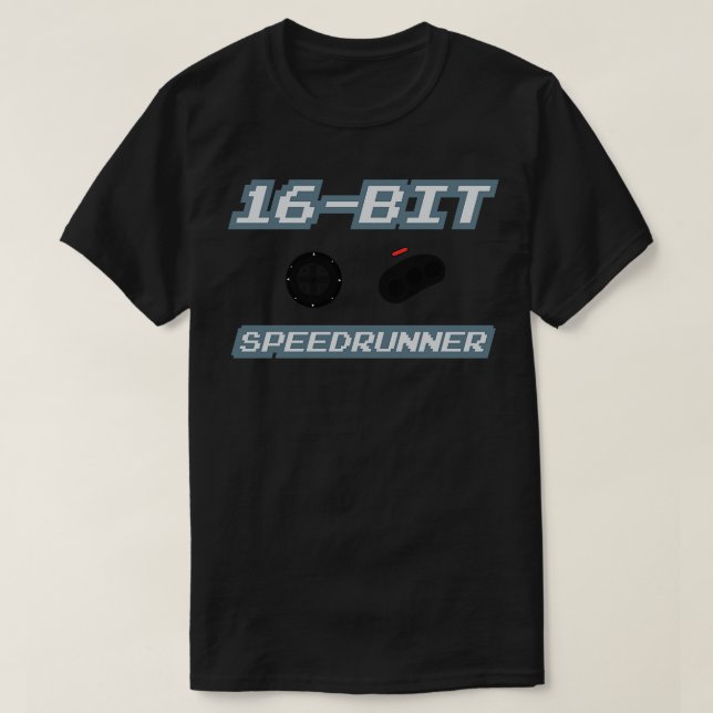 16Bit Speedrunner 5 T-Shirt (Design Front)