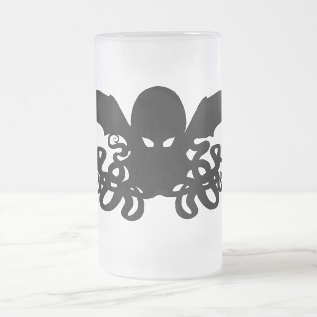 16oz Frosted Cthulhu Mug -One Ice Cold Elder God (Center)