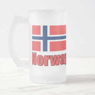 16oz Frosted Mug Norway\Flag