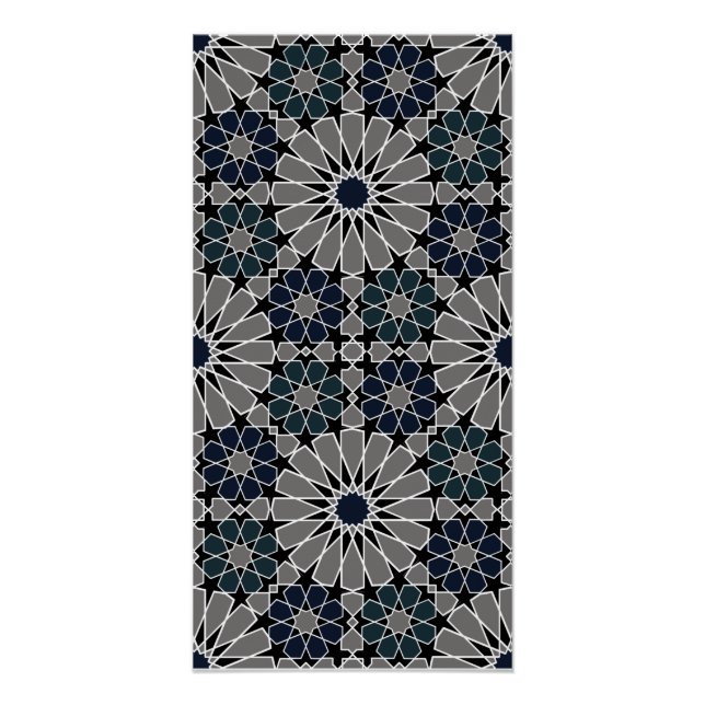 16s and 8s Rosettes Moroccan Style 1 Poster (Front)