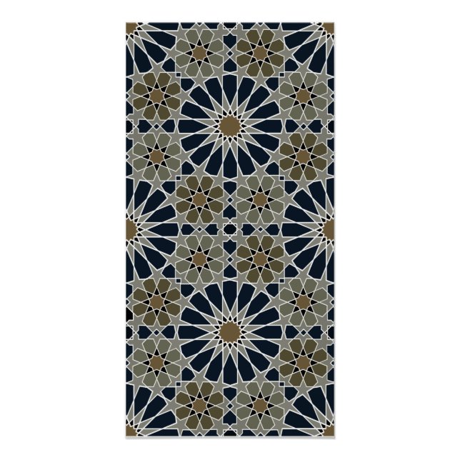 16s and 8s Rosettes Moroccan Style 2 Poster (Front)