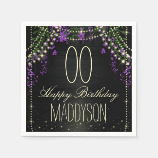 16th 18th 21st 30th 40th 50th 60th 70th Birthday Napkin