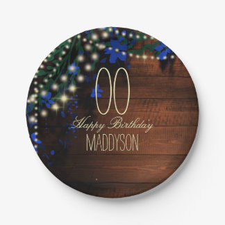 16th 18th 21st 30th 40th 50th 60th 70th Birthday Paper Plate