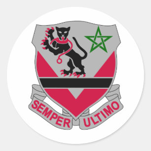 16th Army Engineer Battalion Military Classic Round Sticker