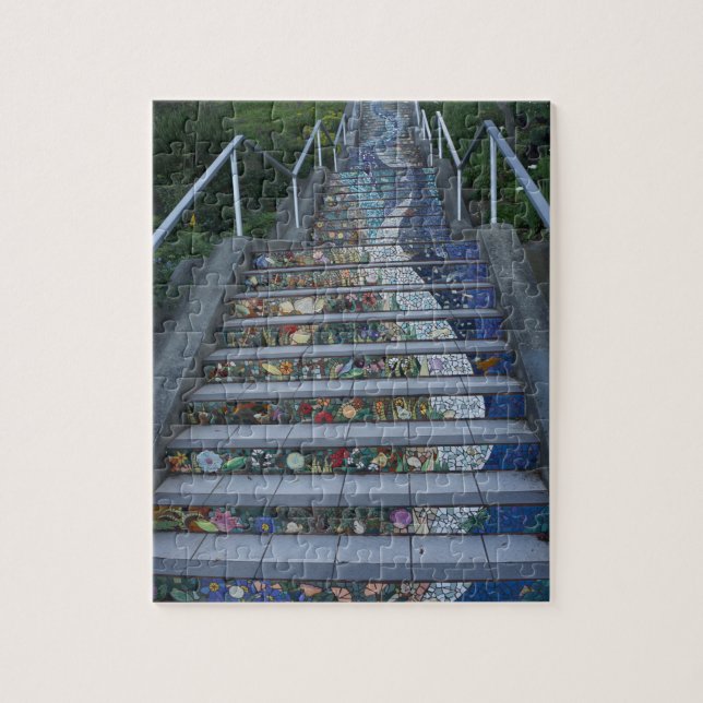16th Avenue Tiled Steps #2 Jigsaw Puzzle (Vertical)