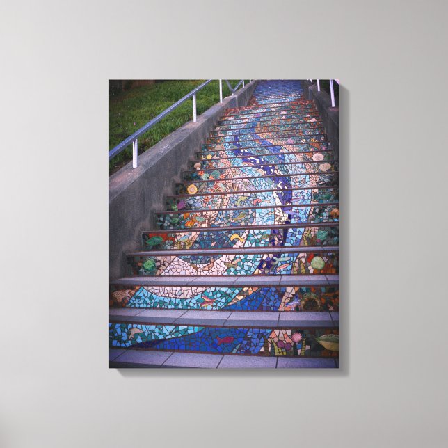16th Avenue Tiled Steps #3 Canvas Print (Front)