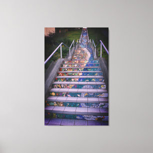 16th Avenue Tiled Steps #4 Canvas
