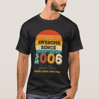 16Th Awesome Since 2006 Original P 16Th Bday T-Shirt