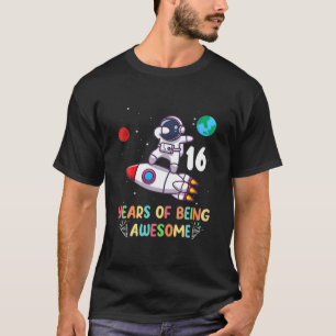 16Th Birthday 16 Years Old Boy Girl Funny Dabbing T-Shirt