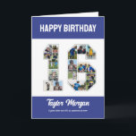 16th Birthday Anniversary Number 16 Photo Collage Card<br><div class="desc">Celebrate 16th birthday or wedding anniversary with this printable photo collage. Choose your favourite photos for display. Customise the name, text and date to fit your occasion. This will be a lovely keepsake with personalised message to look back on with family and friends. If you need any other number as...</div>