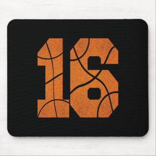 16th Birthday Basketball Boys Kids Mouse Mat