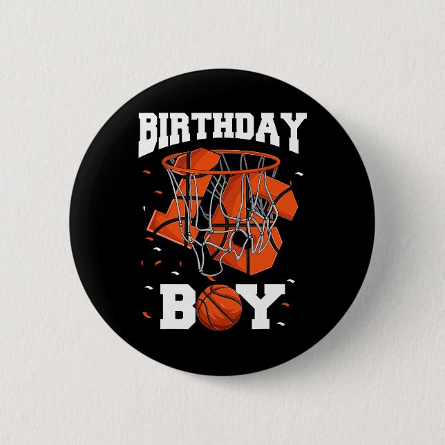 16th Birthday Basketball  Kids1 6 Cm Round Badge (Front)