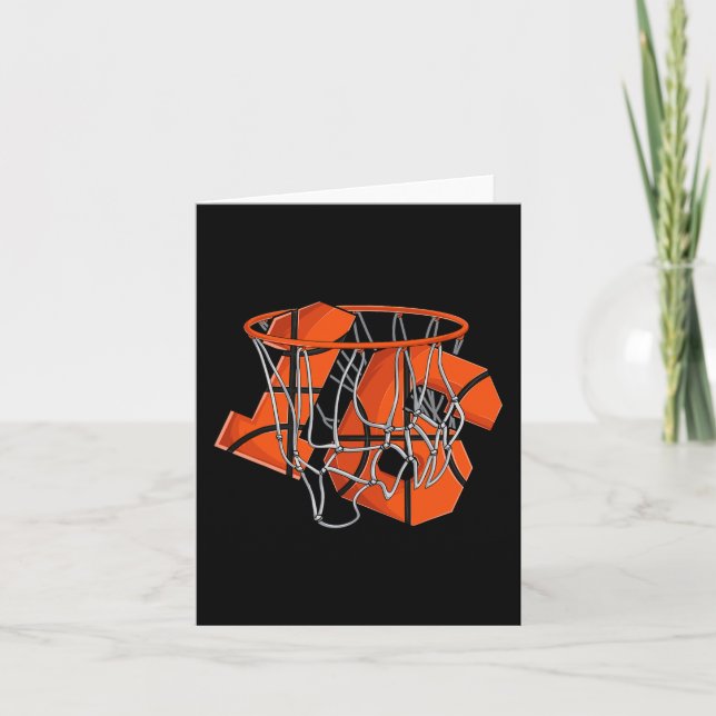 16th Birthday Basketball  Kids Card (Front)