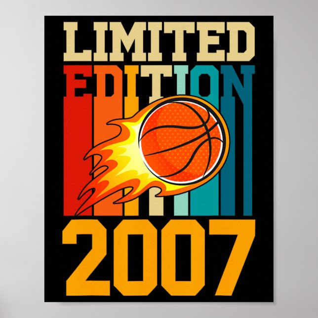 16th Birthday Basketball Limited Edition 2007 Fun  Poster (Front)