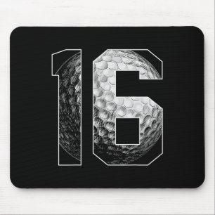 16th Birthday Boy Golf Player Golf 16 Years Old  Mouse Mat