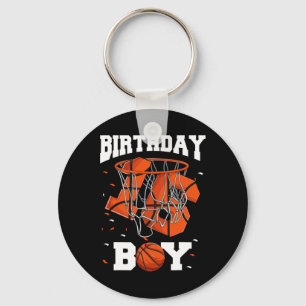 16th Birthday Bysketbyll Kids1 Key Ring
