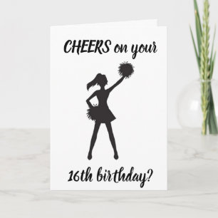 **16th BIRTHDAY** CHEERS to YOU!!!! Card