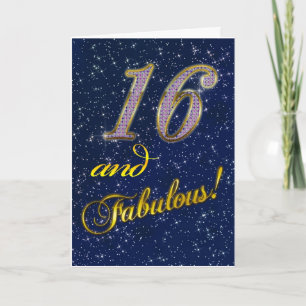 16th birthday for someone Fabulous Card