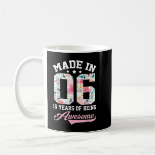 16th Birthday Girl Gift for teenager Girls Made in Coffee Mug