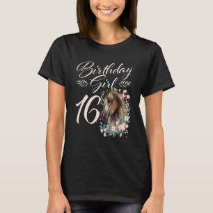 16th Birthday Girl Horse 16 Years Old Bday T-Shirt