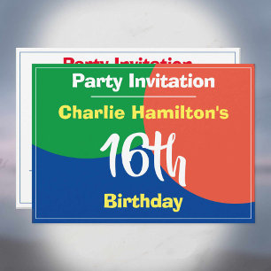 16th Birthday Invitation