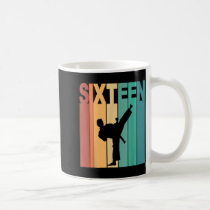 16th Birthday Karate Taekwondo Theme 16 Year Old Coffee Mug
