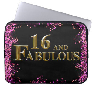 16th  Birthday  Laptop Sleeve