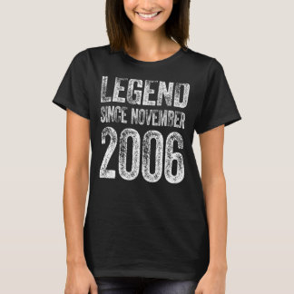 16th Birthday November Born 16 Years Legend Since T-Shirt