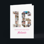 16th Birthday Number 16 Photo Collage Personalised Card<br><div class="desc">Celebrate momentous 16th Birthday with this cute card. It's a personalised photo collage birthday card that allows you to create a truly unique and memorable design. This customisable template lets you insert your own cherished photos, capturing the precious moments throughout the year. This custom card is perfect for commemorating your...</div>