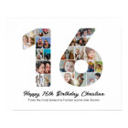 16th Birthday Number 16 Photo Collage Picture
