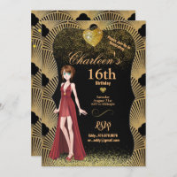 16th Birthday Party Art Deco Gatsby Girl