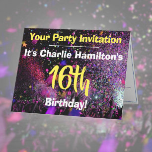 16th Birthday Party Invitation