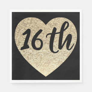 16th birthday party napkins