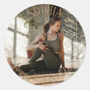 16th Birthday personalised party bag Classic Round Classic Round Sticker