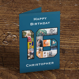 16th Birthday Photo Card