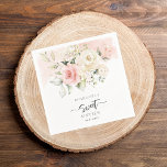 16th Birthday Pink Floral Party Paper Napkin<br><div class="desc">Cute modern elegant Sweet 16 birthday party paper napkins. Customise by clicking the "Personalise" button. For further customisation, use our design tool to modify this template. TIP: Check out the other birthday items in this collection below. We've grouped items in this collection to make your shopping for the special birthday...</div>