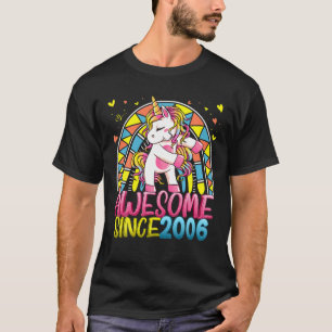 16Th Birthday Rainbow 16 Year Old Flossing Unicorn T-Shirt