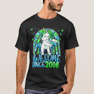 16Th Birthday Rainbow 16 Year Old Flossing Unicorn T-Shirt