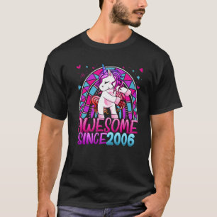 16Th Birthday Rainbow 16 Year Old Flossing Unicorn T-Shirt