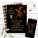 16th Birthday Rustic Cowboy Hat and Leather Boots Invitation<br><div class="desc">This design features a pair of leather cowboy boots with hat and your personalised 16th birthday party invitation information below. Personalise by editing the text or delete text in the text boxes #party #invitations #invites #16thbirthday #birthday #birthdayparty #16th #partyinvitations #personalizedinvitations</div>