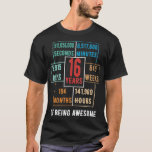 16th Birthday Shirt Kids Gift 16 Year Old Boys Gir<br><div class="desc">16th Birthday Shirt Kids Gift 16 Year Old Boys Girls Sixteen .Gift for dad and son.</div>