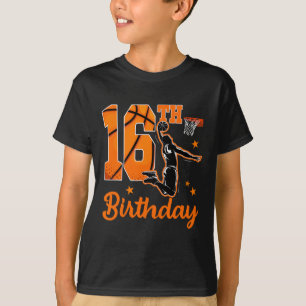 16th Birthday Sketll Theme 16 Year Old Boy Party T-Shirt