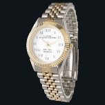 16th Birthday Sweet Sixteen Funny Girl Gold Watch<br><div class="desc">16 years of being awesome. Est. 2007. 16th Birthday,  sweet sixteen,  16 years old,  black and white,  gold,  funny watch.</div>