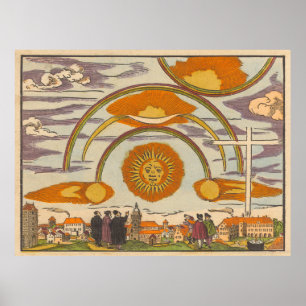 16th Cent. Celestial Phenomenon - Large Art Print
