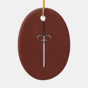 16th Century Bearing Sword Ceramic Tree Decoration