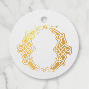 16th Century Celtic Knot Decorative Capita O Favour Tags