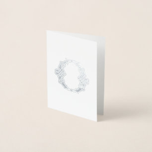 16th Century Celtic Knot Decorative Capita O Foil Card