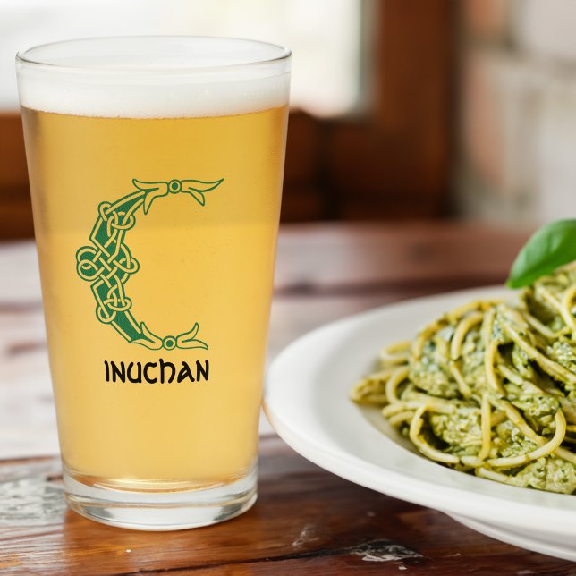 16th Century Celtic Knot Decorative Capital C Glass (Creator Uploaded)