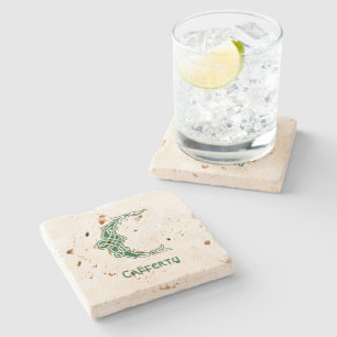 16th Century Celtic Knot Decorative Capital C Stone Coaster