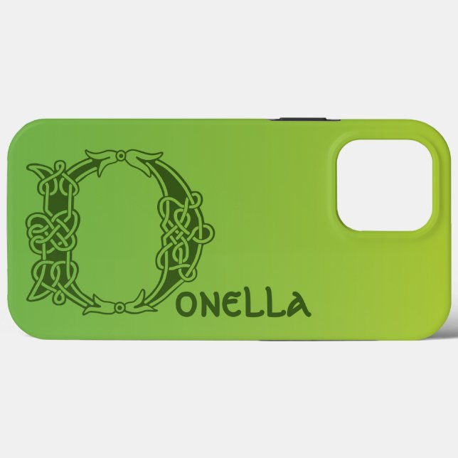 16th Century Celtic Knot Decorative Capital D Case (Back (Horizontal))